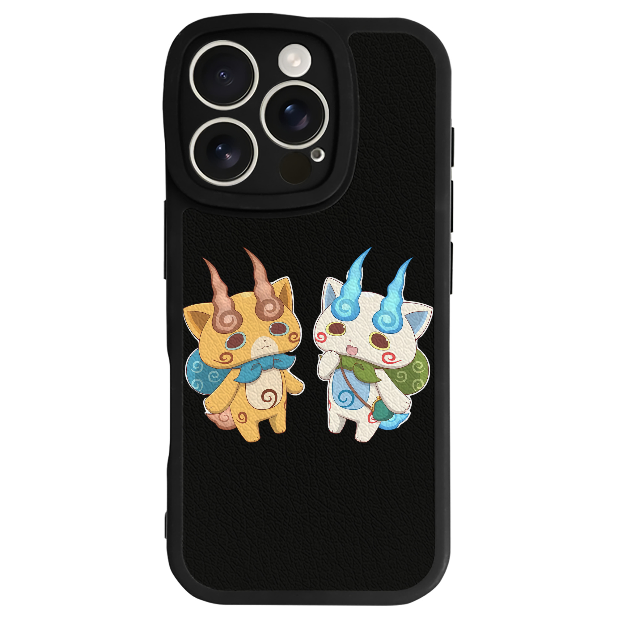 （画像用） 妖怪ウォッチ Yo-kai Watch 【iPhone 16シリーズ対応】シリコンスマホケース（レザー調） 材質：シリコン